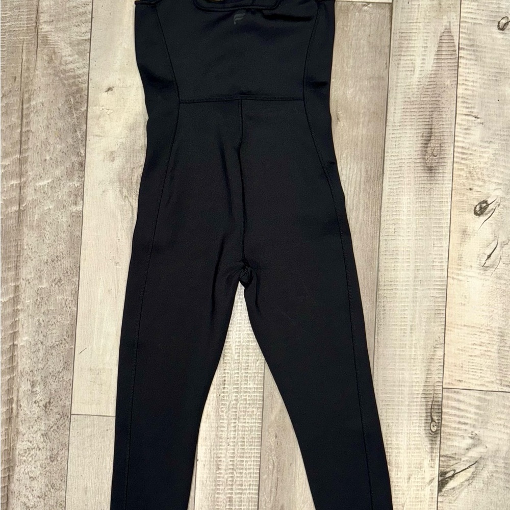Fabletics Black Sleeveless Onesie, M